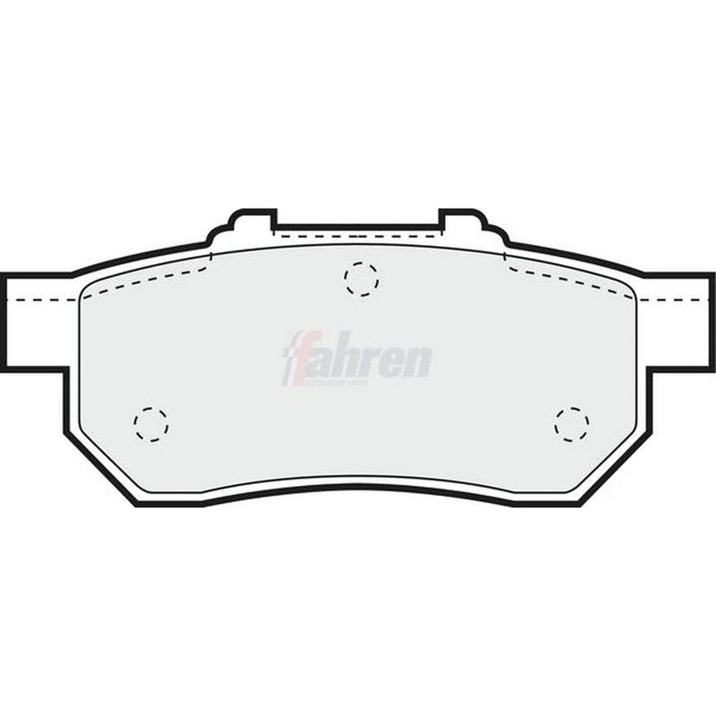 Fahren Rear Brake Pad Set FBP3142