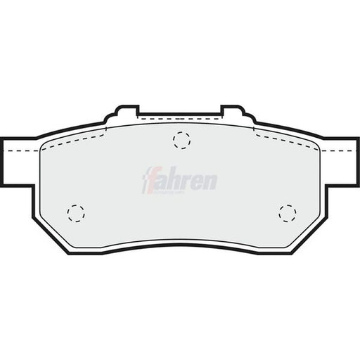 Fahren Rear Brake Pad Set FBP3142