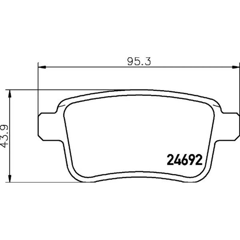 Mintex Rear Brake Pad Set MDB3337