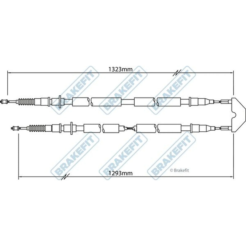 Apec Handbrake Cable Rear BBC3455