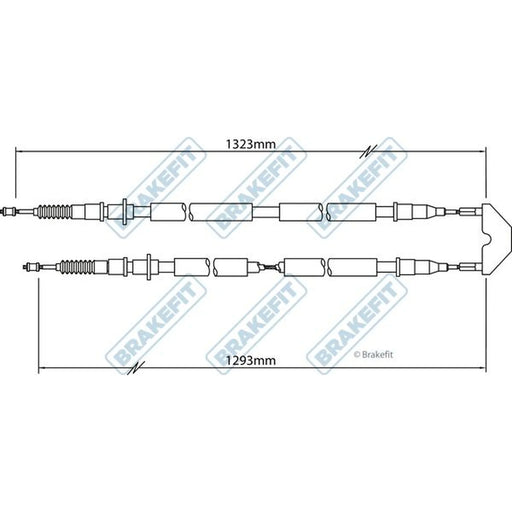 Apec Handbrake Cable Rear BBC3455