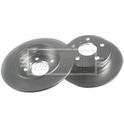 Borg & Beck 2 x Solid Rear Brake Discs BBD4487-x2