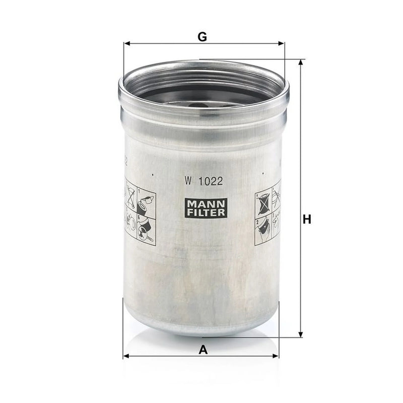 MANN-FILTER Engine Oil Filter W 1022