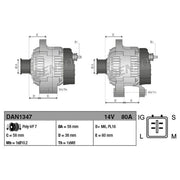Denso Car Alternator 12V fits Toyota Hiace / Commuter V Bus 2006 on 2.5