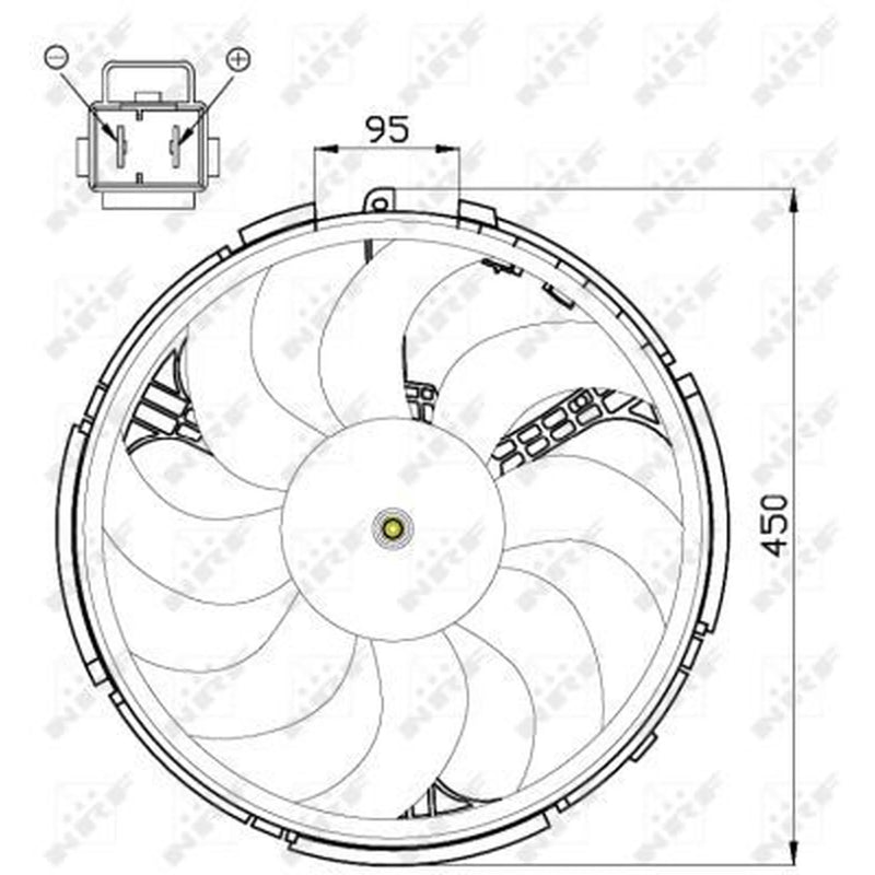 NRF Engine Cooling Fan 47506