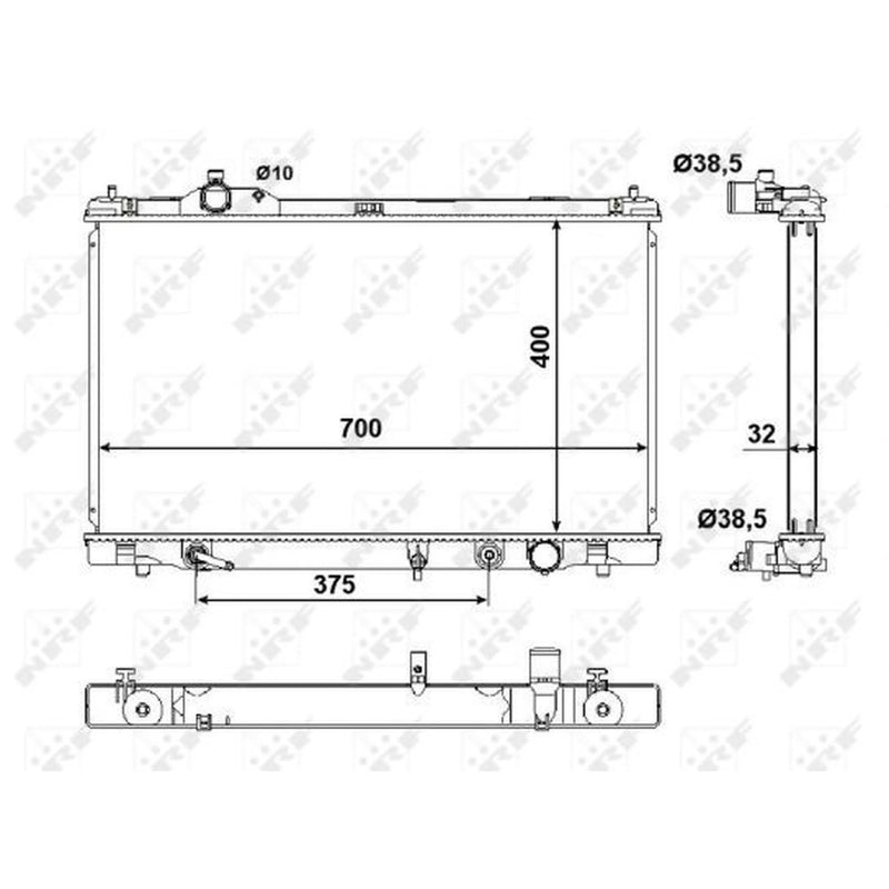 NRF Engine Radiator 50137