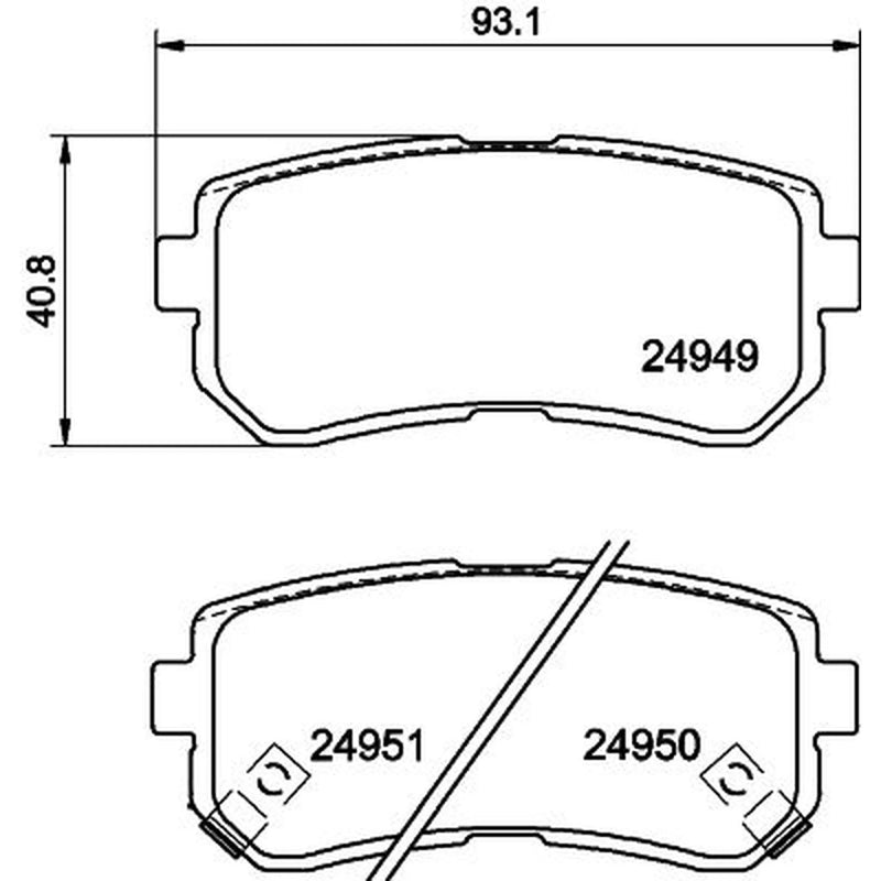 DON Rear Brake Pad Set PCP1271