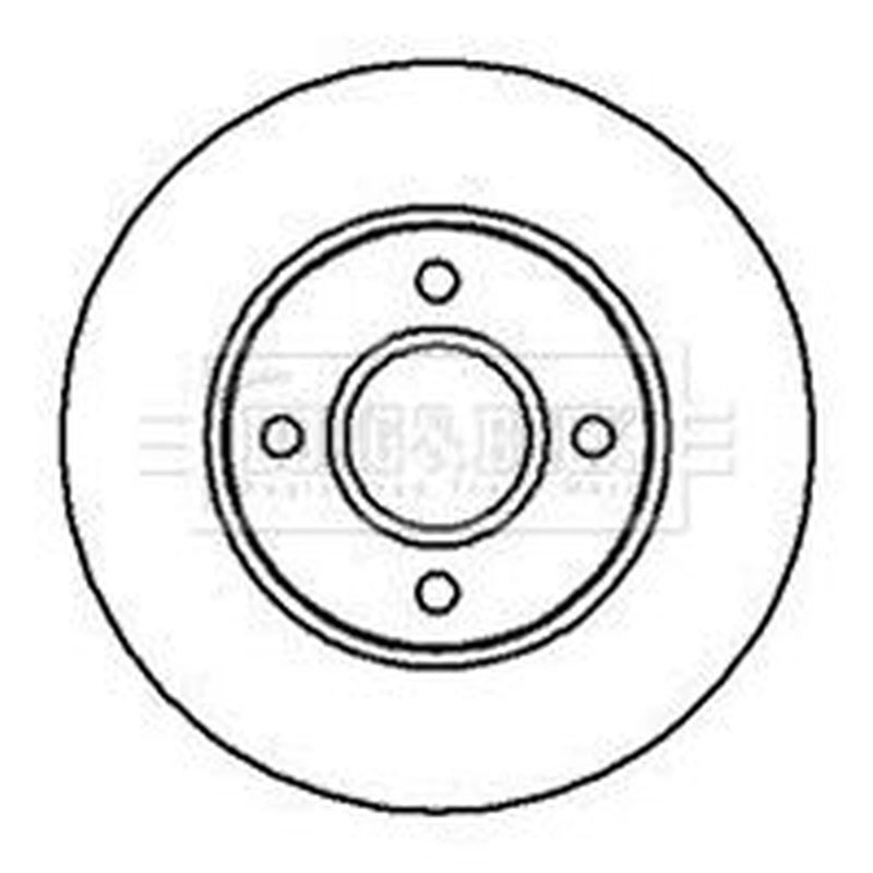 Borg & Beck 2 x Vented Front Brake Discs BBD4120-x2