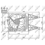 NRF Engine Cooling Fan 47744
