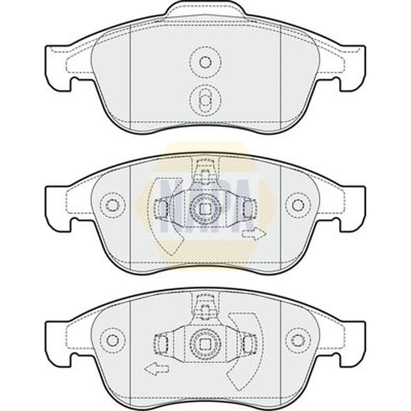 NAPA Front Brake Pad Set NBP1376