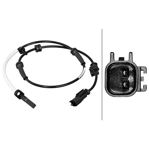 Hella ABS Wheel Speed Sensor Front 6PU 358 217-201