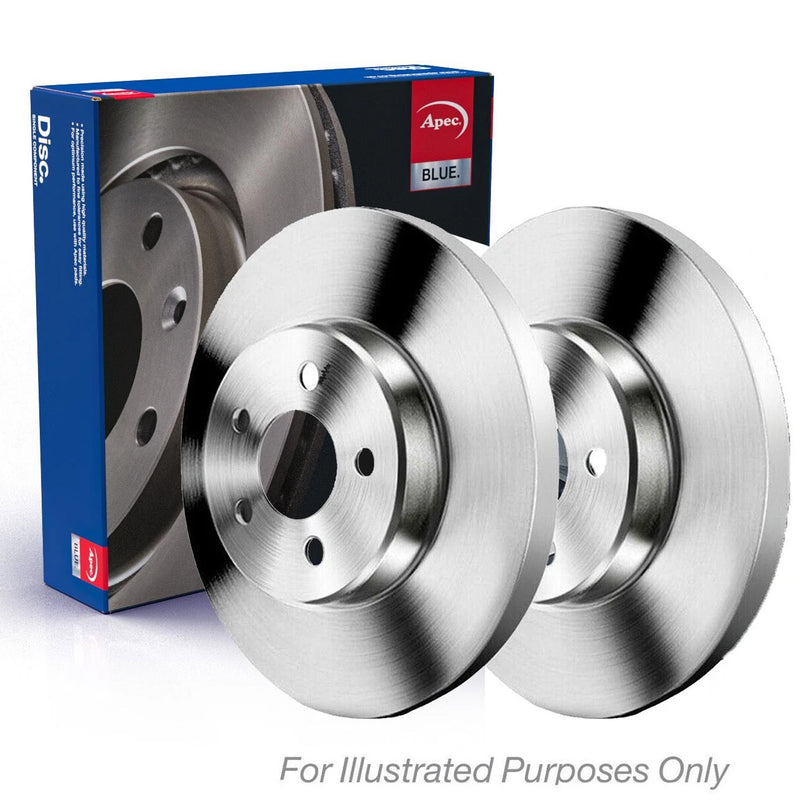 Apec 2 x Solid Rear Brake Discs SDK7397-x2