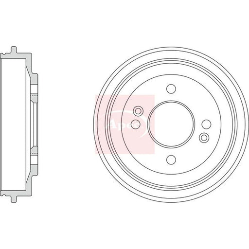 Apec Brake Drum Assembly Rear DRM9530