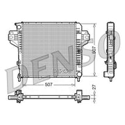 Denso Engine Radiator fits Jeep Cherokee 2001-2008 3.7