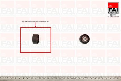 Fai V-Ribbed Belt Deflection/Guide Pulley T1017