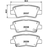 DON Rear Brake Pad Set PCP1053