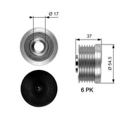 Gates Alternator Overrunning Freewheel Clutch OAP7034