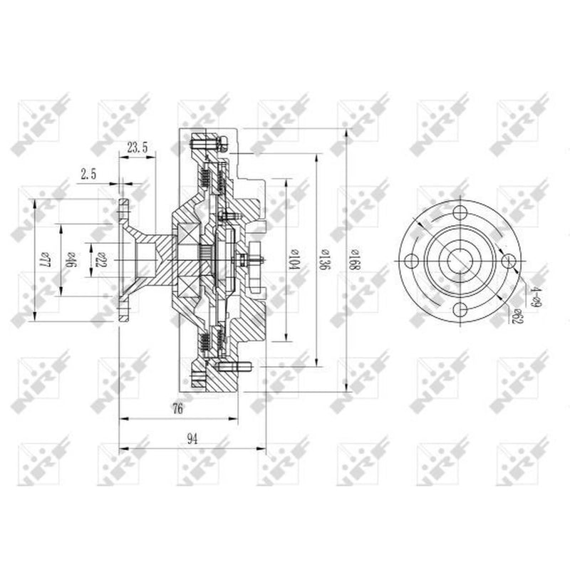 NRF Radiator Fan Clutch 49626