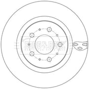 Borg & Beck 2 x Vented Front Brake Discs BBD6241S-x2