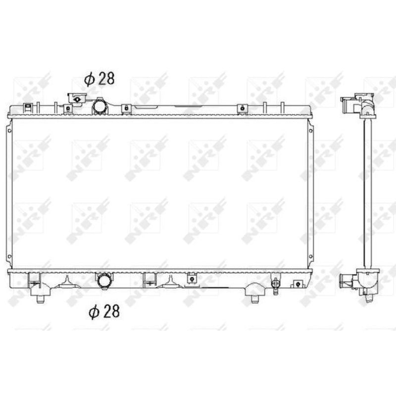 NRF Engine Radiator 53338