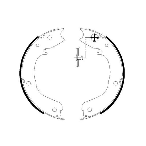 Mintex Parking Brake Shoe Set MFR627