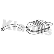 Klarius Box With Tail Pipe Rear VO480A