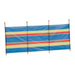 4 Pole Multicoloured Polythene Windbreak 1440 - Quest - Van Life Living