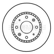 Borg & Beck 2 x Vented Front Brake Discs BBD4656