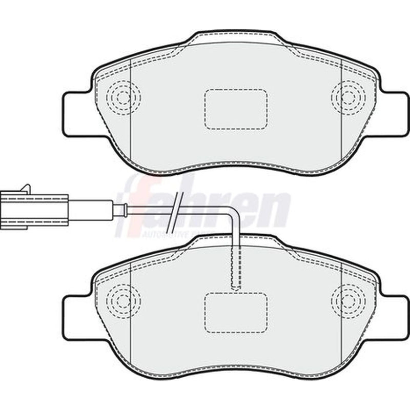 Fahren Front Brake Pad Set FBP3611