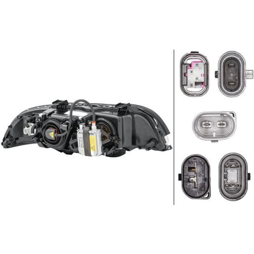 Hella Headlight Headlamp D2S/H7 Left 1LL 008 052-591