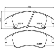 Mintex Front Brake Pad Set MDB2703