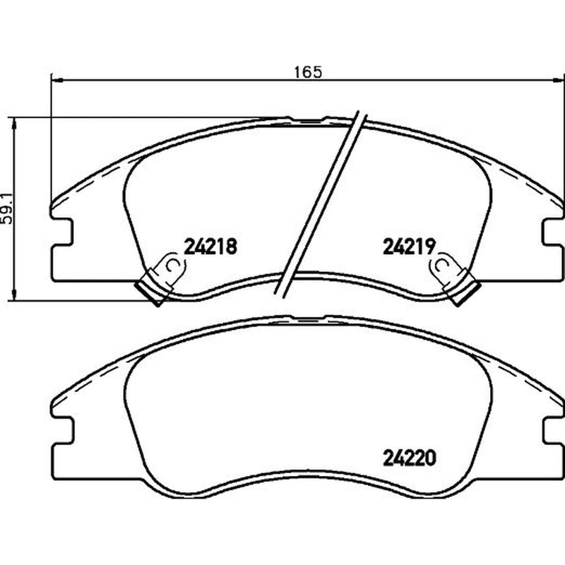 Mintex Front Brake Pad Set MDB2703