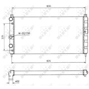 NRF Engine Radiator 50560