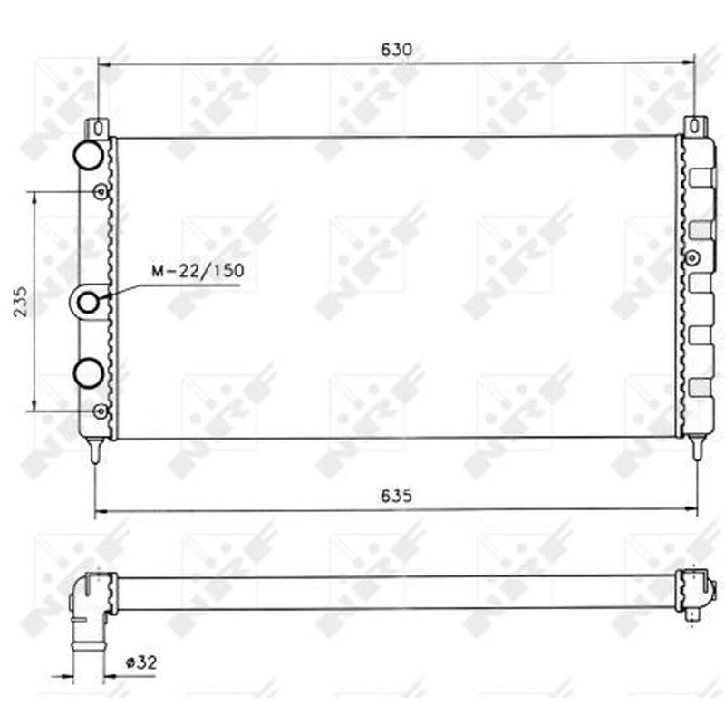 NRF Engine Radiator 50560