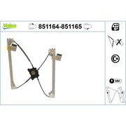 Valeo Electric Window Regulator Lifter Left Front 851164
