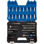 Draper MM/AF Combined Socket Set, 1/4" Sq. Dr. (75 Piece) 16448 Draper  - Town Parts
