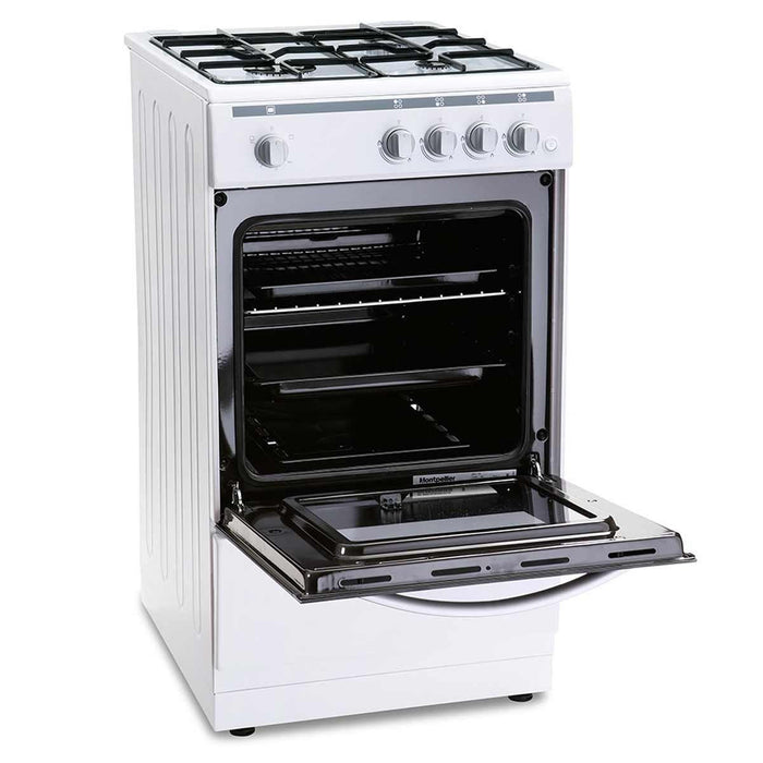 Montpellier MSG50W Single Cavity Gas Cooker 50cm - Nova - Van Life Living