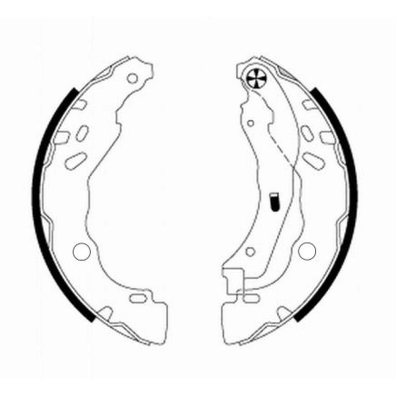 Mintex Brake Shoe Set Axle Kit MFR692