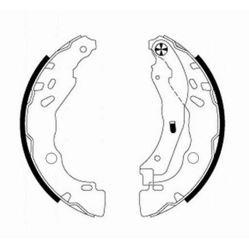Mintex Brake Shoe Set Axle Kit MFR692