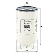 MANN-FILTER Fuel Filter Element PL 271/1