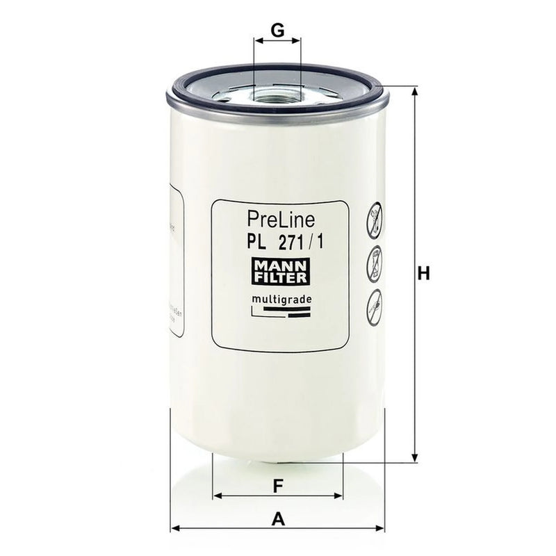 MANN-FILTER Fuel Filter Element PL 271/1
