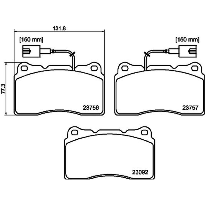 Mintex Front Brake Pad Set MDB3408
