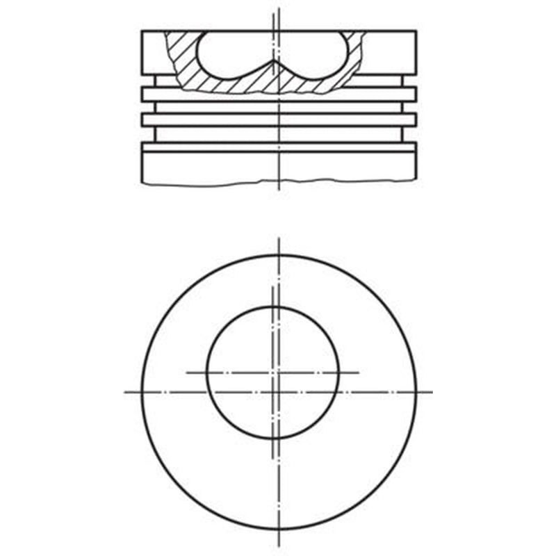 Mahle Piston Cylinder Bore = 101mm 681 01 02