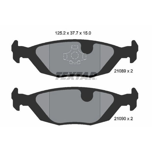 Textar Rear Brake Pad Set 2108902