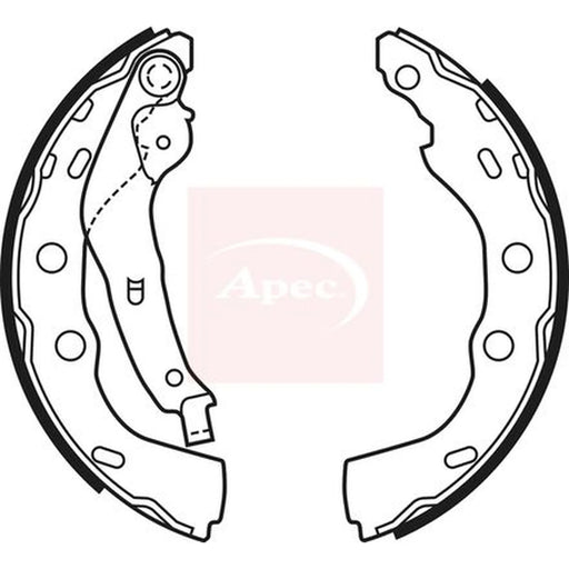 Apec Brake Shoe Set Axle Kit SHU709