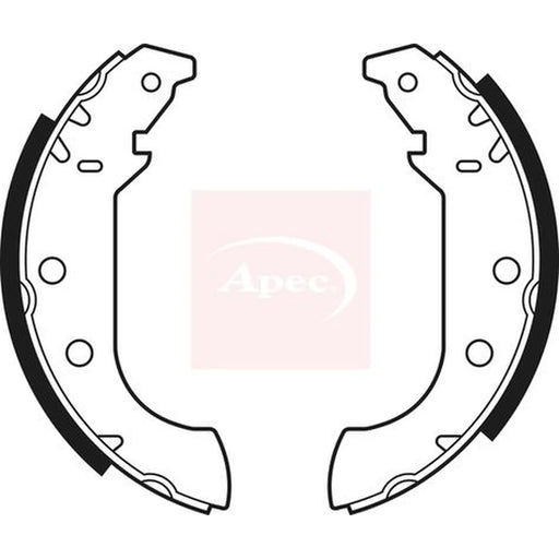 Apec Brake Shoe Set Axle Kit SHU412