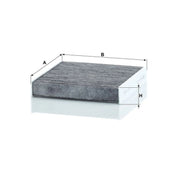 MANN-FILTER Cabin Air Filter (Pollen Filter) behind CUK 21 016