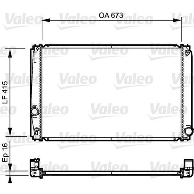 Valeo Engine Radiator 735215