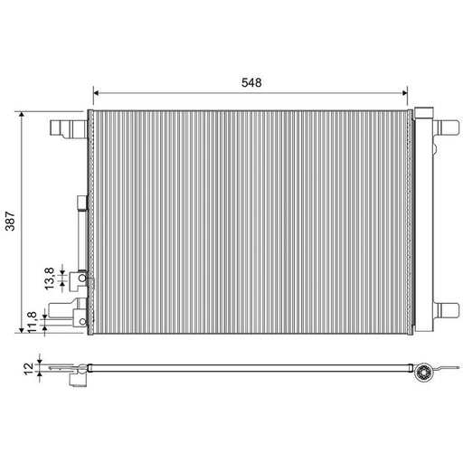 Valeo Air Conditioning Condenser 822674