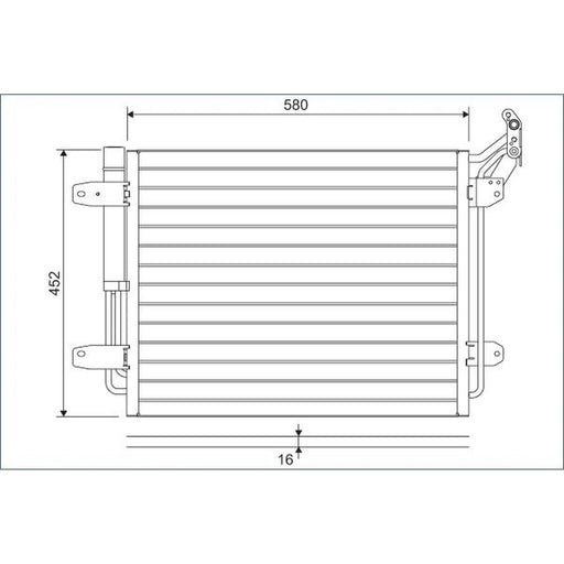 Valeo Air Conditioning Condenser 814091